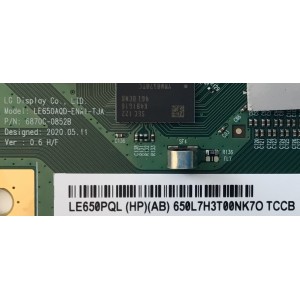 T-CON PARA TV LG OLED / NUMERO DE PARTE 6309E / 6871L-6309E / 6870C-0852B / LE650PQL (HP)(AA) / LE650AQD-ENA1-TJA / PANEL'S LE650AQD (EP)(A2) / AC650AQL CPA1_RS / MODELO OLED65C1PUB / OLED65C1PUB.DUSQLJR / OLED65C1AUB / OLED65C1AUB.DUSQLJR